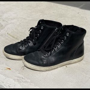 Ralph Lauren Black Leather high top shoes